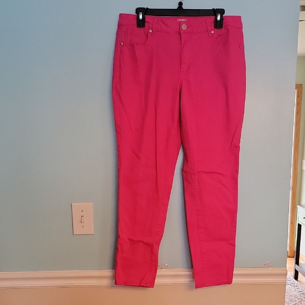 crown & ivy Pink Skinny Pants